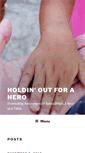 Mobile Screenshot of holdinoutforahero.org
